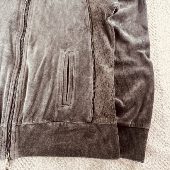 Vintage Y2K - Nike Women's Small (4-6) Velour Brown Full Zip Track Suit Set - Picture 3 of 16